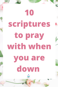scriptures to pray for anxiety and depression